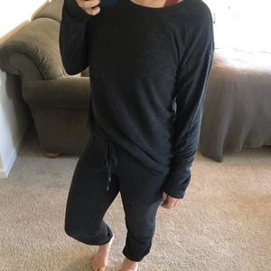 Jogger and long sleeve pajama set!